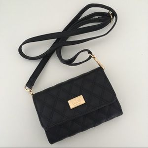 NWOT Black messenger crossbody bag